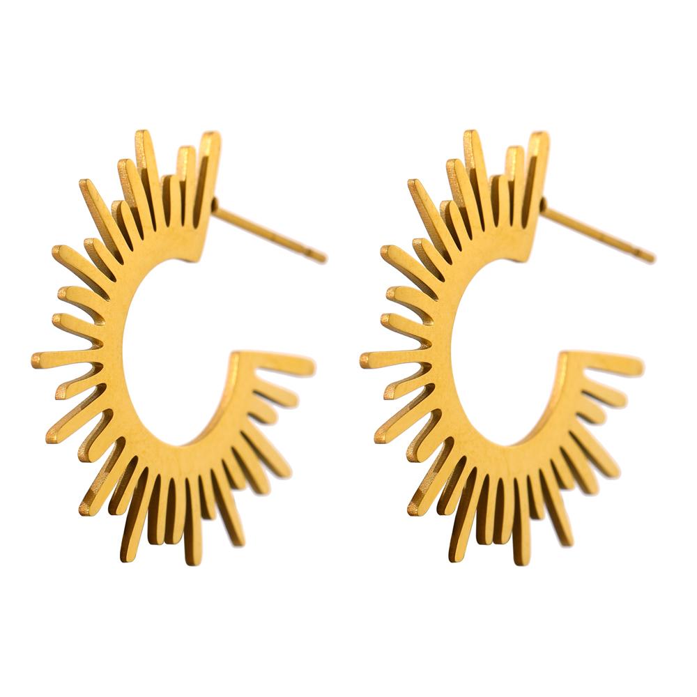 Yhpup Stainless Steel Metal Geometric Stud Earrings Charm Gold 18 K Plated Texture Trendy Jewelry
Yhpup Stainless Steel Metal Geometric Stud Earrings Charm Gold 18 K Plated Texture Trendy Jewelry