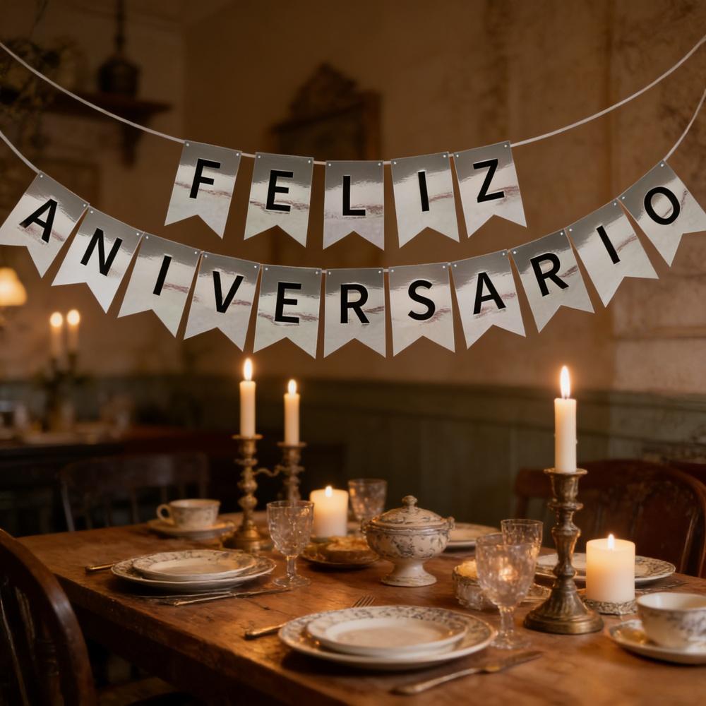 1PC/5PCS/10PCS Portuguese Birthday Banner with Hot Stamping Letters, Birthday Banner Decoration with Golden Hot Stamping 1PC срібний
1PC/5PCS/10PCS Portuguese Birthday Banner with Hot Stamping Letters, Birthday Banner Decoration with Golden Hot Stamping 1PC срібний