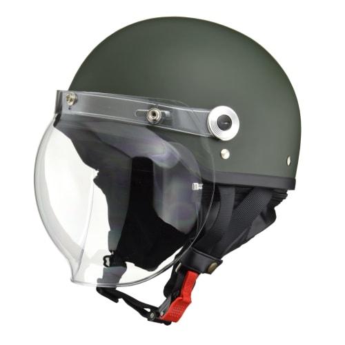 LEAD Motorcycle Helmet with Bubble Shield Half CR-761 Matte Green LL Size (Less than 61-62cm)
LEAD Motorcycle Helmet with Bubble Shield Half CR-761 Matte Green LL Size (Less than 61-62cm)