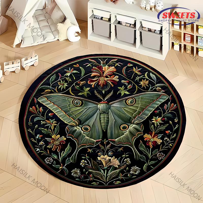 1PC Vintage Floral Animals Rugs Butterfly Parrot Crew Print Round Rug Living Room Bedroom Decor Indoor Floor Mat Rug for Friends Diameter -60cm
1PC Vintage Floral Animals Rugs Butterfly Parrot Crew Print Round Rug Living Room Bedroom Decor Indoor Floor Mat Rug for Friends Diameter -60cm