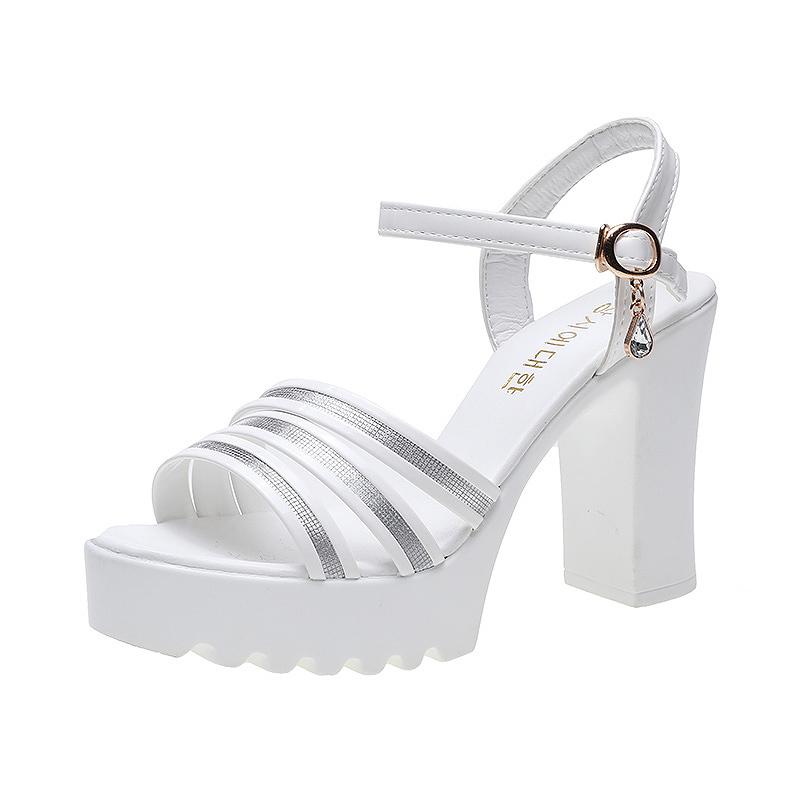 Platform High Heel Sandals Round Toe Open Toe Sequin One Slip Block Heel Shoes for Women 40 білий
Platform High Heel Sandals Round Toe Open Toe Sequin One Slip Block Heel Shoes for Women 40 білий