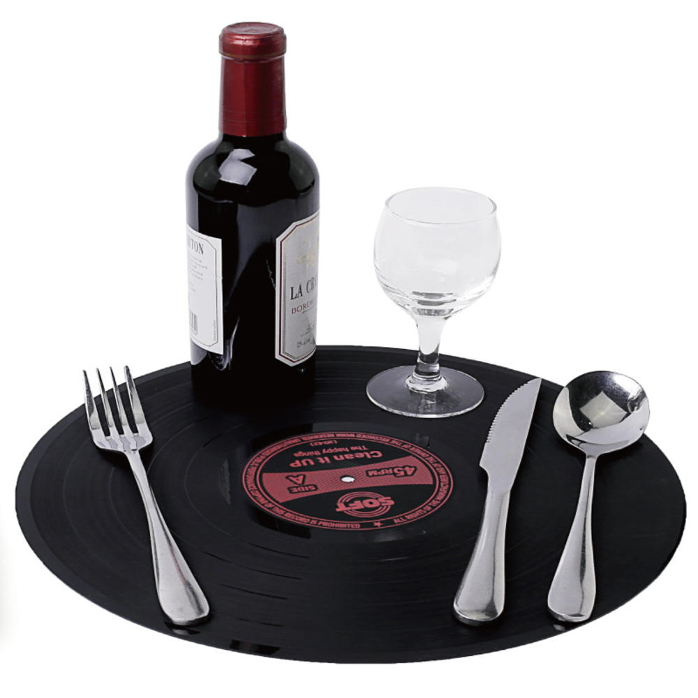 1pc Vinyl Record Table Mats Drink Coaster Table Placemats Creative Tableware Placemat Heat-resistant Nonslip Pads Decoration 29cm
1pc Vinyl Record Table Mats Drink Coaster Table Placemats Creative Tableware Placemat Heat-resistant Nonslip Pads Decoration 29cm
