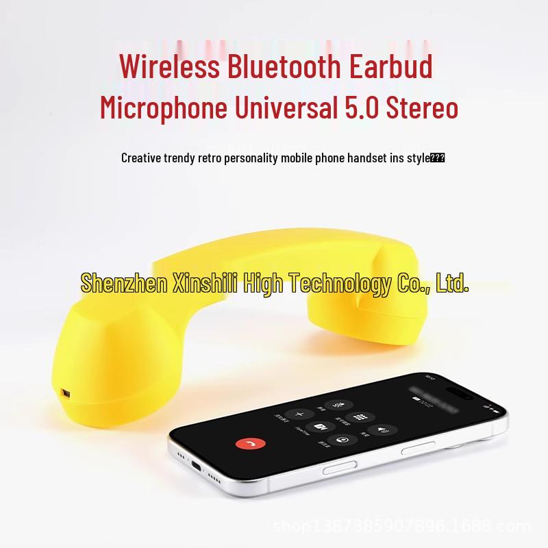 Retro Wireless Bluetooth Handset: Universal Mobile Phone Microphone & Headset Matte White
Retro Wireless Bluetooth Handset: Universal Mobile Phone Microphone & Headset Matte White