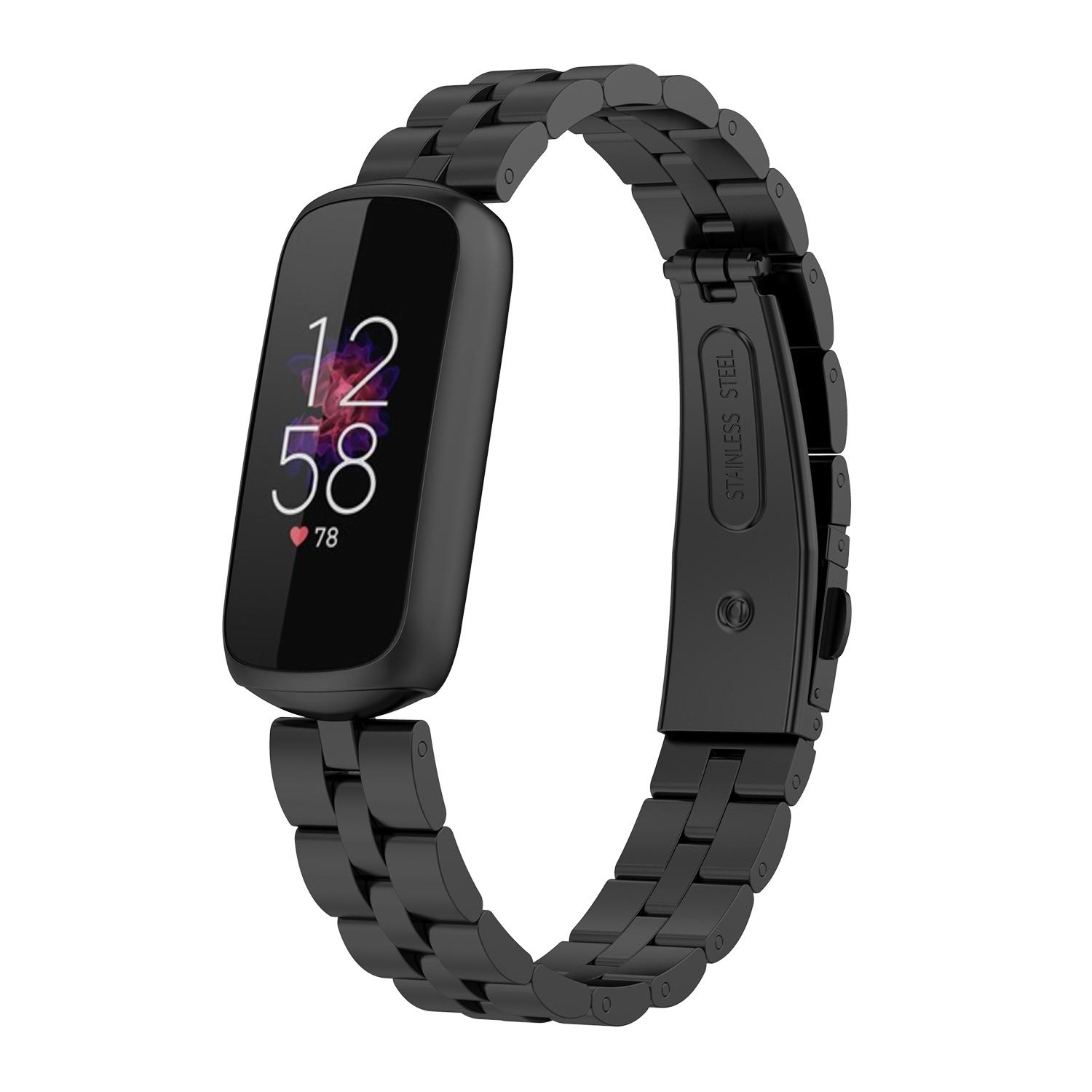 Stainless Steel Watch Band 3 Beads Accurate Cutting Process Replacement Bracelet Wristband for Fitbit Luxe/Special Edition Black
Stainless Steel Watch Band 3 Beads Accurate Cutting Process Replacement Bracelet Wristband for Fitbit Luxe/Special Edition Black