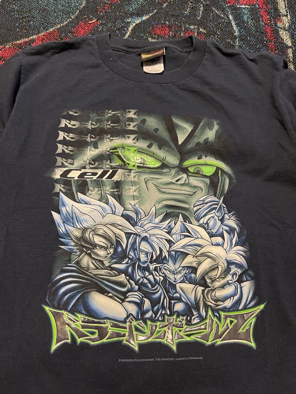 Vintage RARE 2000 Dragon Ball Z Cell Goku Shirt Youth Large Anime Cartoons 18x24 S
Vintage RARE 2000 Dragon Ball Z Cell Goku Shirt Youth Large Anime Cartoons 18x24 S
