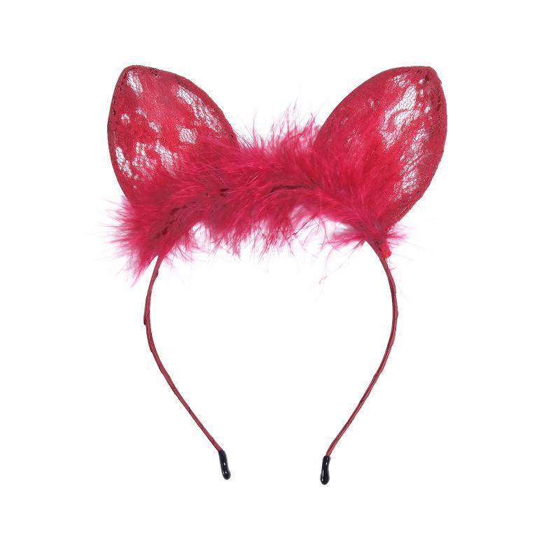 Cute Lace Cat Ears Headband Female Internet Celebrity Headband Sexy Rabbit Ears Cos Makeup Hair Accessories Hair one size fits all бордовий
Cute Lace Cat Ears Headband Female Internet Celebrity Headband Sexy Rabbit Ears Cos Makeup Hair Accessories Hair one size fits all бордовий