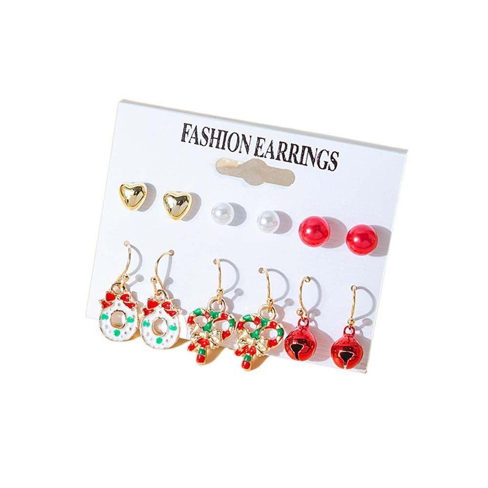 Santa Claus Drop Earrings Bells Dangle Earring Pearl Ear Studs Women Ear Hook Christmas Earrings A2
Santa Claus Drop Earrings Bells Dangle Earring Pearl Ear Studs Women Ear Hook Christmas Earrings A2