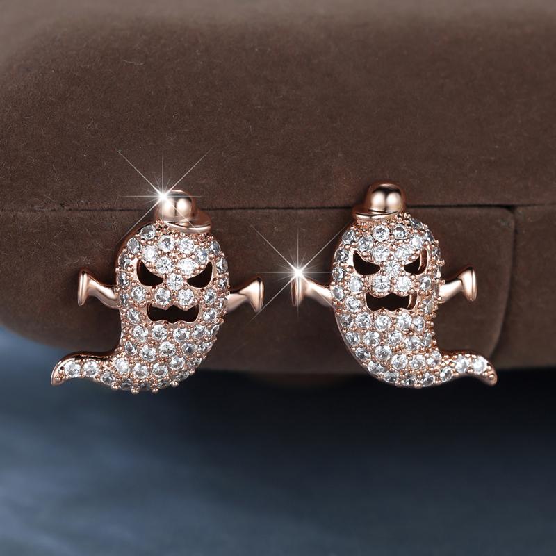 Роскошные серьги-гвоздики цвета золота с привидениями для женщин и девочек, блестящие циркониевые инкрустированные креативные украшения на Хэллоуин розового золота
Роскошные серьги-гвоздики цвета золота с привидениями для женщин и девочек, блестящие циркониевые инкрустированные креативные украшения на Хэллоуин розового золота