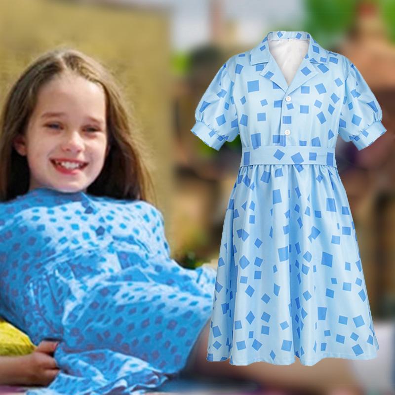 Movie Matilda the Musical Cosplay Costume Outfits Halloween Carnival Blue Printed Dress girls kids
Movie Matilda the Musical Cosplay Costume Outfits Halloween Carnival Blue Printed Dress girls kids