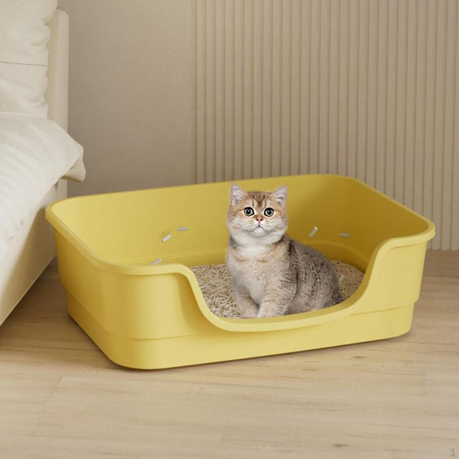 Кошачий туалет, лоток для кошек, большой, удобный для переноски, туалет с боковой стенкой, просеивающий таз для жёлтый
Кошачий туалет, лоток для кошек, большой, удобный для переноски, туалет с боковой стенкой, просеивающий таз для жёлтый