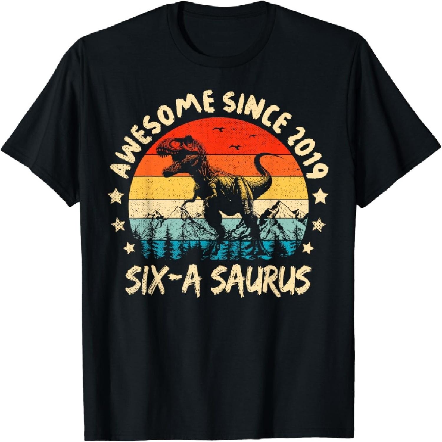 Six A Saurus Birthday T Rex 6 Year Old Dino 6th Dinosaur T-Shirt XXXXXL різнокольоровий
Six A Saurus Birthday T Rex 6 Year Old Dino 6th Dinosaur T-Shirt XXXXXL різнокольоровий
