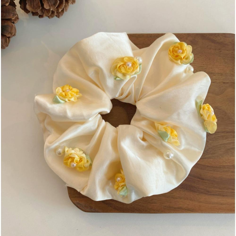 1Pc French Sweet Flower Large Intestine Scrunchie High-End, Korean Satin Rose Hair Rope Low Ponytail Rope Headdress
1Pc French Sweet Flower Large Intestine Scrunchie High-End, Korean Satin Rose Hair Rope Low Ponytail Rope Headdress