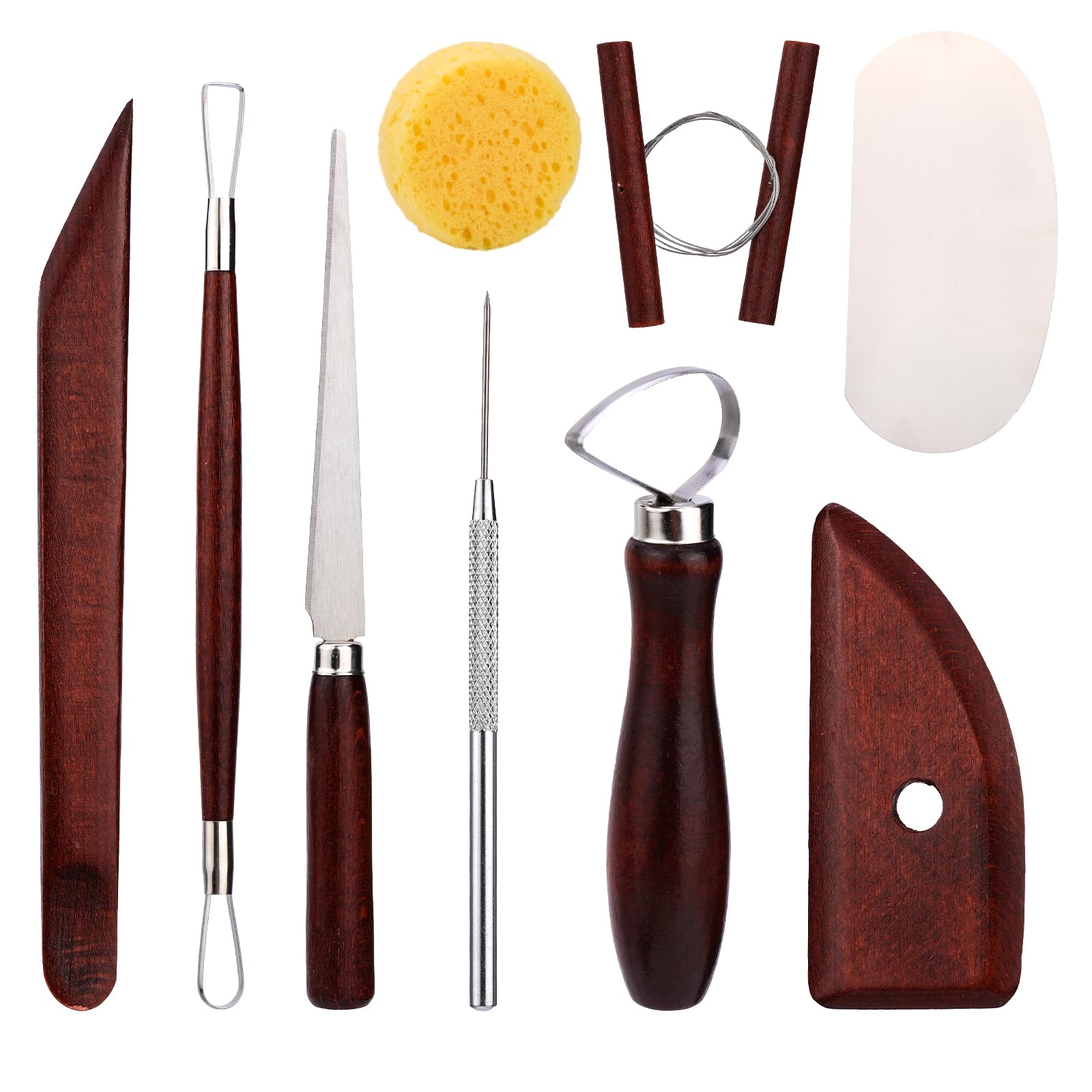 Pottery Tools Kit Clay Tools Set Ceramic Tool Kit Pottery Tools and Supplies with Clay Cutting Modeling Trimming Tools
Pottery Tools Kit Clay Tools Set Ceramic Tool Kit Pottery Tools and Supplies with Clay Cutting Modeling Trimming Tools