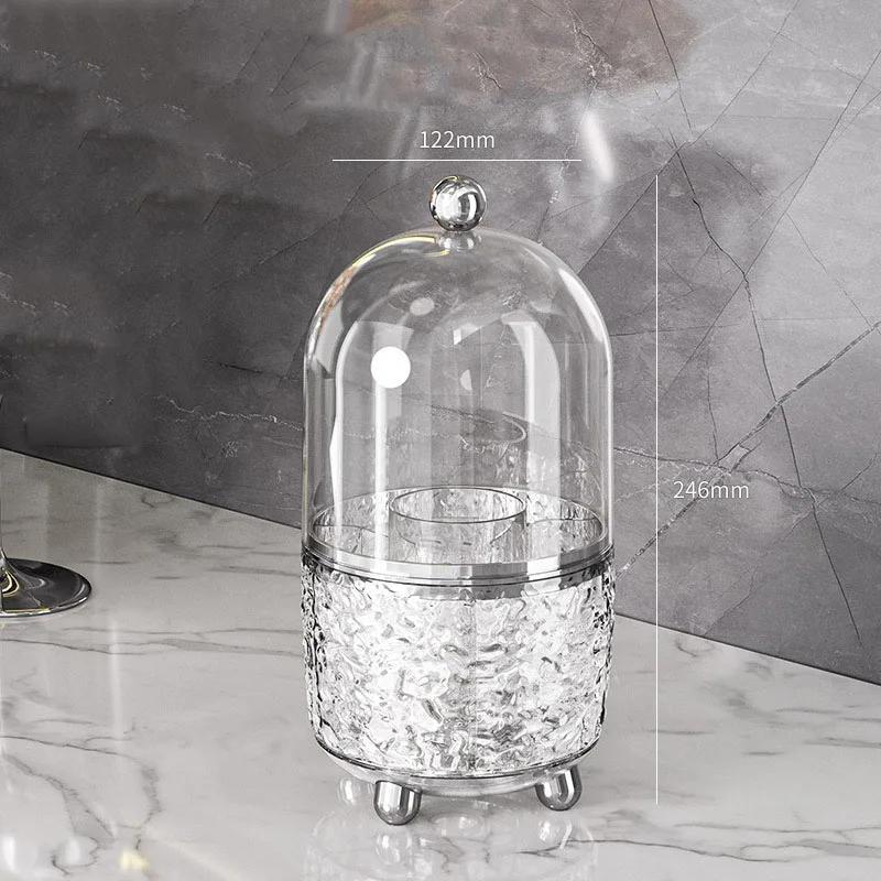 Акриловый вращающийся на 360 градусов держатель кистей для макияжа с крышкой, прозрачный органайзер для кистей для макияжа для туалетного столика, ящик для хранения косметики, столешница для ванны
Акриловый вращающийся на 360 градусов держатель кистей для макияжа с крышкой, прозрачный органайзер для кистей для макияжа для туалетного столика, ящик для хранения косметики, столешница для ванны