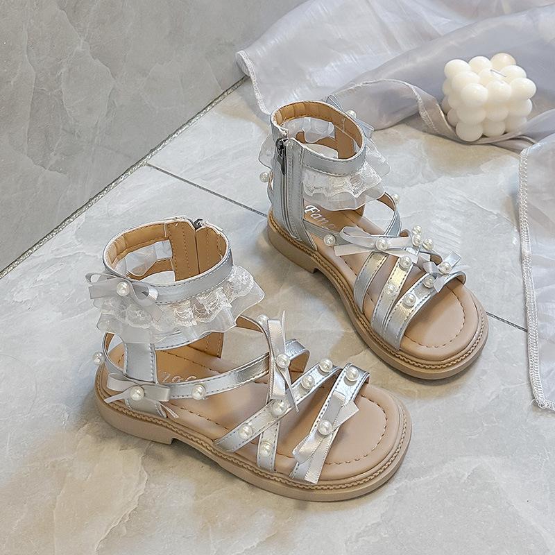 Summer Girls Roman Sandals Lace Pearl Bow Decor Princess Shoes for Middle Big Kids 26 серебряный
Summer Girls Roman Sandals Lace Pearl Bow Decor Princess Shoes for Middle Big Kids 26 серебряный