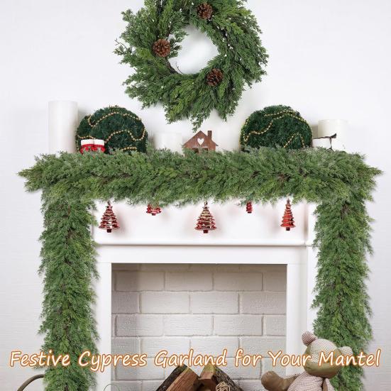 Yousheng Artificial Norfolk Pine Garlands Real Touch Faux Pine Greenery Garland for Christmas Holiday Table Fireplace Window Indoor Outdoor Decor зелений
Yousheng Artificial Norfolk Pine Garlands Real Touch Faux Pine Greenery Garland for Christmas Holiday Table Fireplace Window Indoor Outdoor Decor зелений