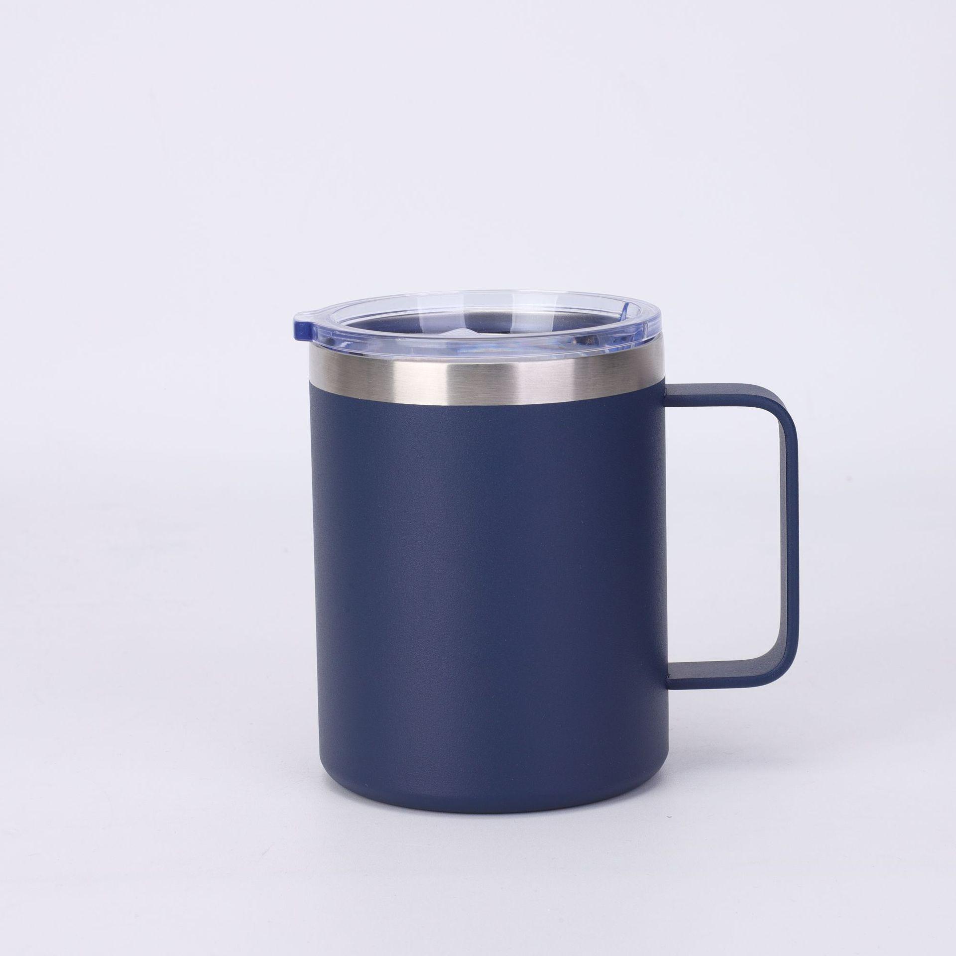 12oz/14oz Stainless Steel Vacuum Flask Mug with Lid & Handle 360ml
12oz/14oz Stainless Steel Vacuum Flask Mug with Lid & Handle 360ml