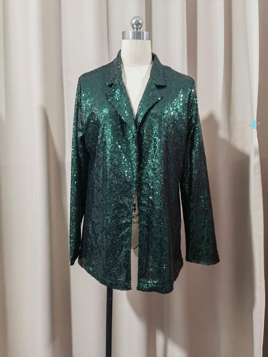 Mini Blazer New Commute Style Cardigan Loose Long Sleeve Casual Sequined Blazer Jacket Women XXXL bottle-зелений колір
Mini Blazer New Commute Style Cardigan Loose Long Sleeve Casual Sequined Blazer Jacket Women XXXL bottle-зелений колір