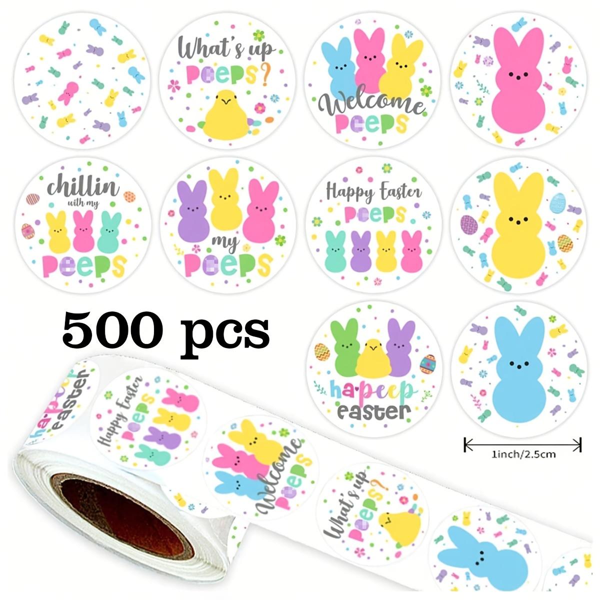 Colorful PEEPS Bunny Easter Doodle Stickers, 1-Inch Round Cute Designs, Easter Decoration Stickers for Festive Parties, Scrapbook Decor
Colorful PEEPS Bunny Easter Doodle Stickers, 1-Inch Round Cute Designs, Easter Decoration Stickers for Festive Parties, Scrapbook Decor