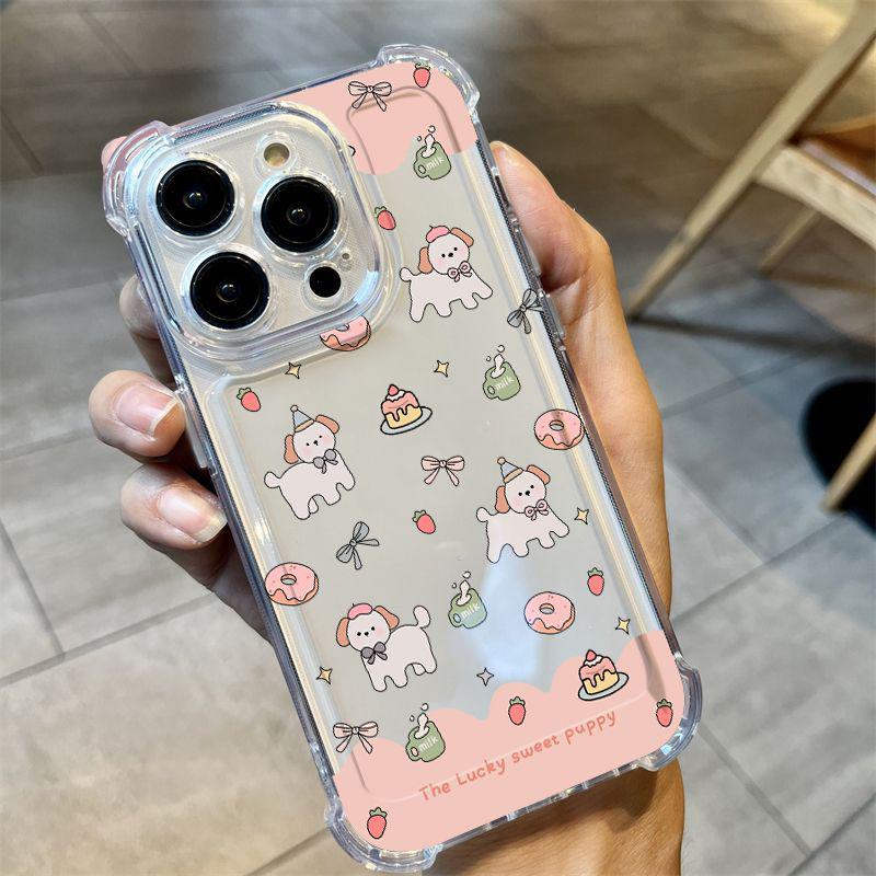Cake Puppy Drop-Proof Airbag Case for Apple 15 Pro Max, Transparent with Precise Holes & Cartoon Design, Fits 15/16/11 Models Apple 11 Pro
Cake Puppy Drop-Proof Airbag Case for Apple 15 Pro Max, Transparent with Precise Holes & Cartoon Design, Fits 15/16/11 Models Apple 11 Pro