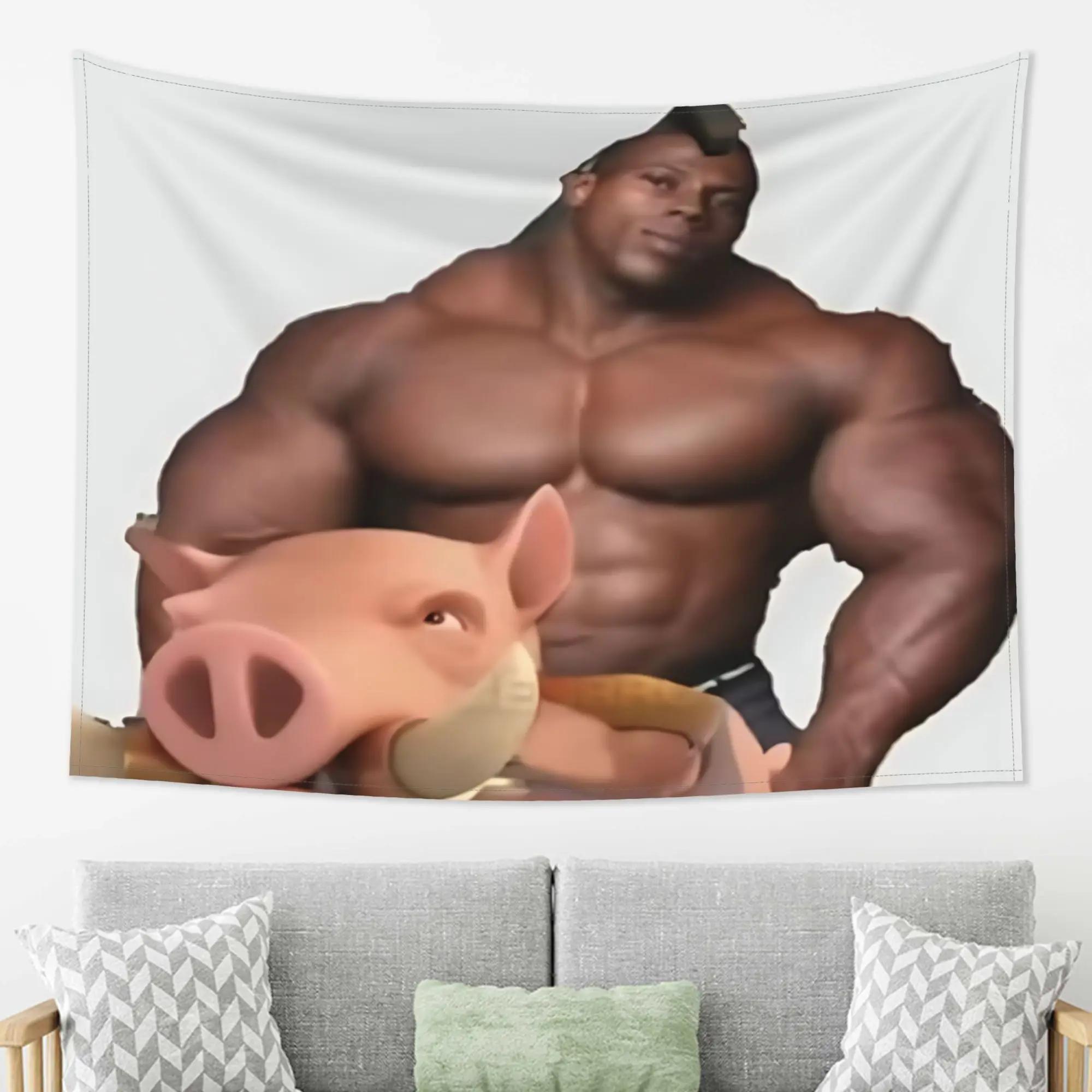 VIKAMA Fun Fitness Tapestry Adorable Pig Wall Art with Humor Playful Decor for Your Strength Training Room 74x94cm(29x37in)
VIKAMA Fun Fitness Tapestry Adorable Pig Wall Art with Humor Playful Decor for Your Strength Training Room 74x94cm(29x37in)