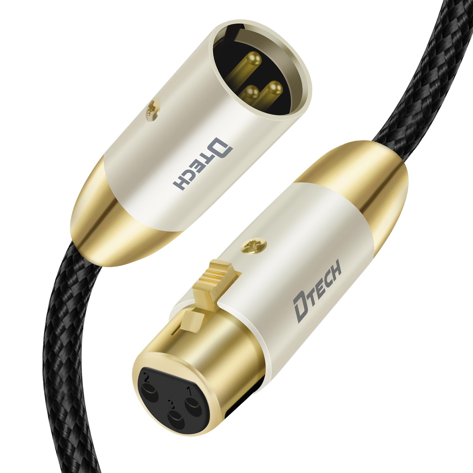DTECH Microphone Cable XLR Cable Canon Cable Microphone Extension XLR Balanced Connection Heavy Duty Nylon for Microphone Recording Compatible with
DTECH Microphone Cable XLR Cable Canon Cable Microphone Extension XLR Balanced Connection Heavy Duty Nylon for Microphone Recording Compatible with