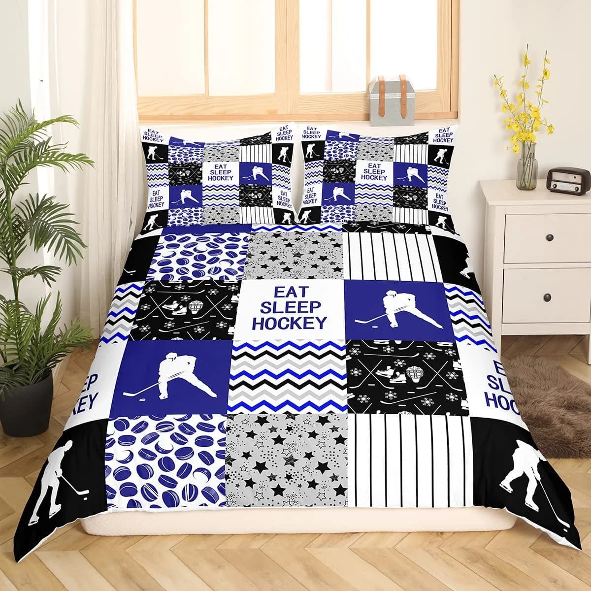 Comforter Ice Hockey Sport Burning Hockey Ball For Teen Athlete Warm Breathable For Friend Gift Bedroom Decoration Comforter (quilt)-EU Single(135*200cm)3pcs
Comforter Ice Hockey Sport Burning Hockey Ball For Teen Athlete Warm Breathable For Friend Gift Bedroom Decoration Comforter (quilt)-EU Single(135*200cm)3pcs