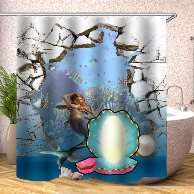 Mermaid Shower Curtain Liner Mermaid Tail Fabric Shower Curtain Aqua Fish Tail Mythological Mermaid Young Girl Cartoon Series W90xH180cm
Mermaid Shower Curtain Liner Mermaid Tail Fabric Shower Curtain Aqua Fish Tail Mythological Mermaid Young Girl Cartoon Series W90xH180cm