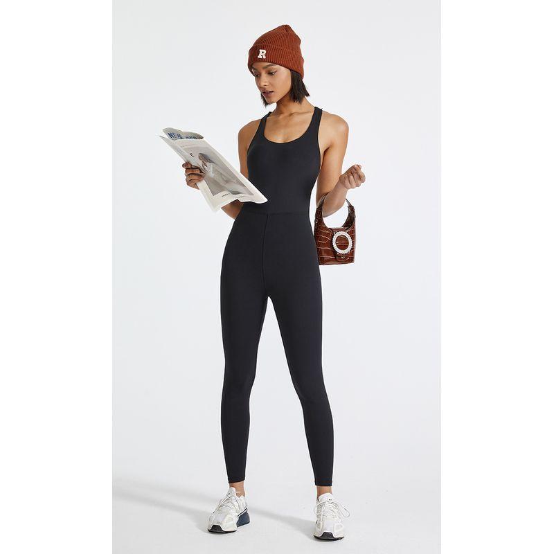 New Arrival Exercise Workout Pants Air Yoga Jumpsuit Cross Stretch Back One-Piece with Chest Pad Yoga Clothes for Women Black S
New Arrival Exercise Workout Pants Air Yoga Jumpsuit Cross Stretch Back One-Piece with Chest Pad Yoga Clothes for Women Black S