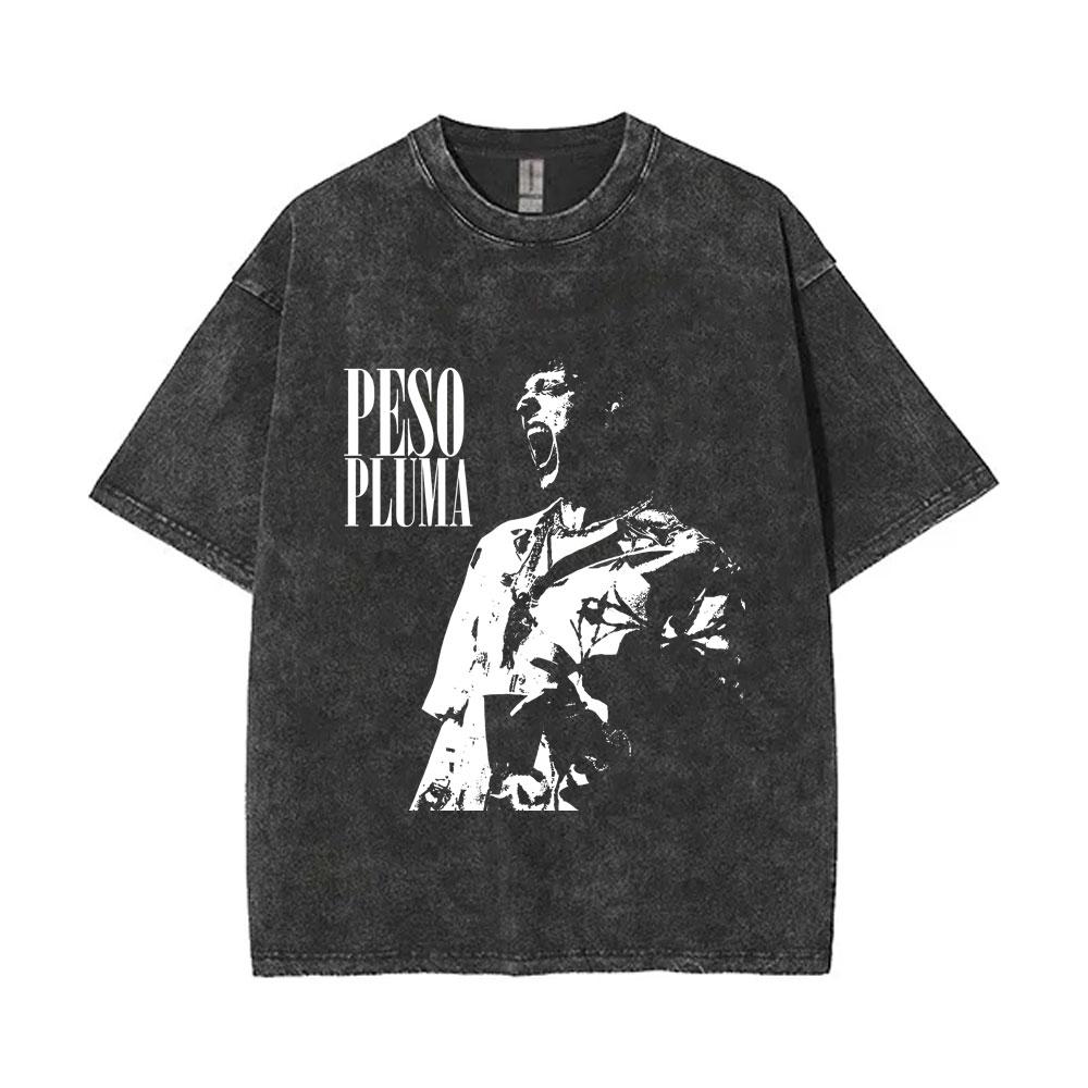 Singer Peso Pluma Exodo Music Album Tour Vintage Washed Tshirt Men Fans Oversized Short Sleeve Male Hip Hop Fashion Tshirt S
Singer Peso Pluma Exodo Music Album Tour Vintage Washed Tshirt Men Fans Oversized Short Sleeve Male Hip Hop Fashion Tshirt S
