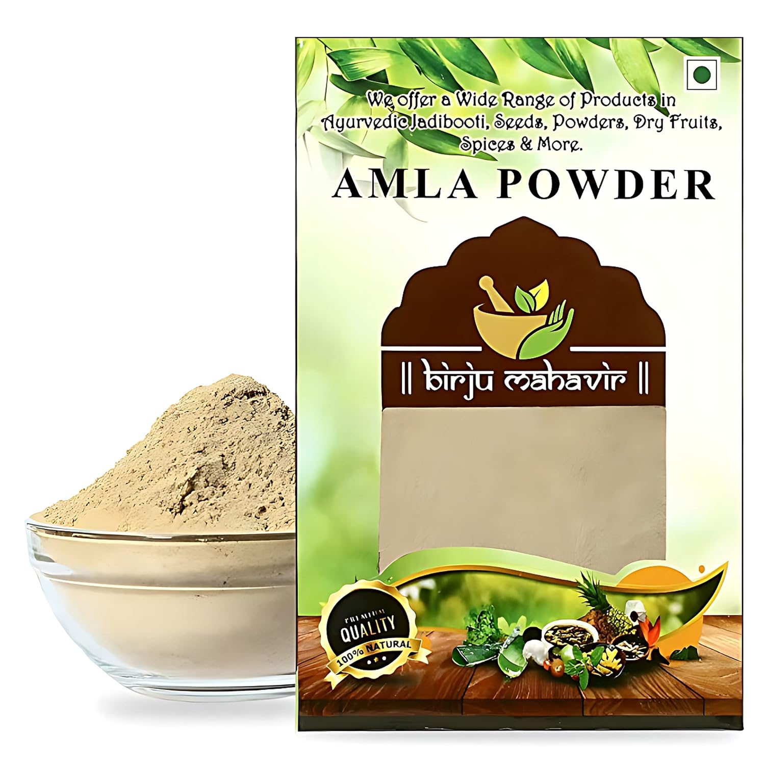 Birju Mahavir Amla Powder Amalaki Phyllanthus Emblica Natural, 100% Pure | 100gm 0.2lbs
Birju Mahavir Amla Powder Amalaki Phyllanthus Emblica Natural, 100% Pure | 100gm 0.2lbs