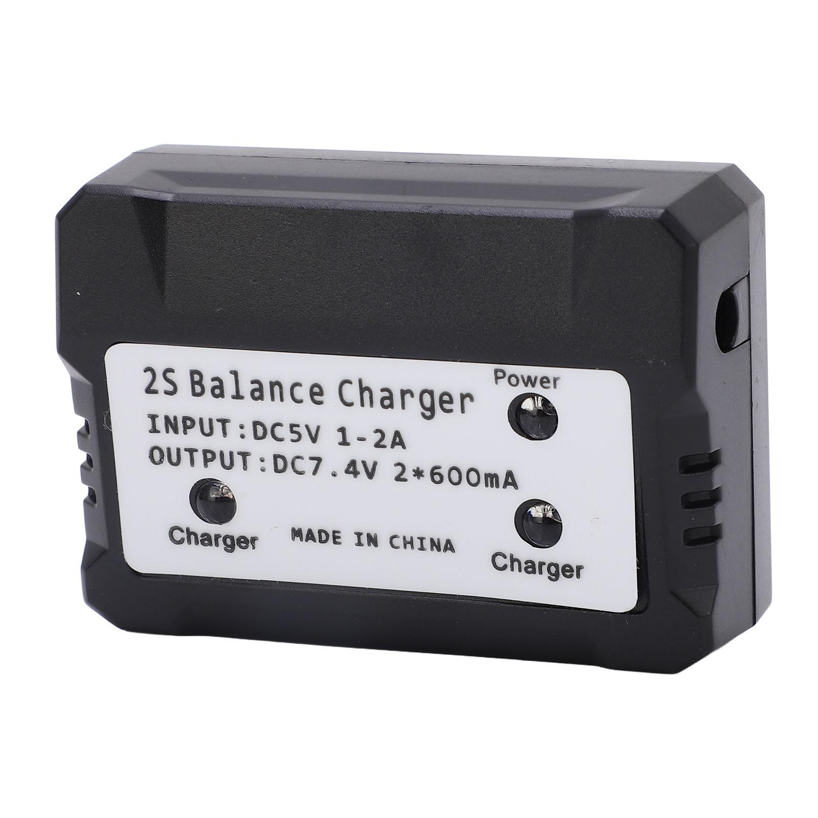2S Balance Charger 7.4V LiPo Battery Charger for Wltoys RC Car Boat Plane Toy Black
2S Balance Charger 7.4V LiPo Battery Charger for Wltoys RC Car Boat Plane Toy Black