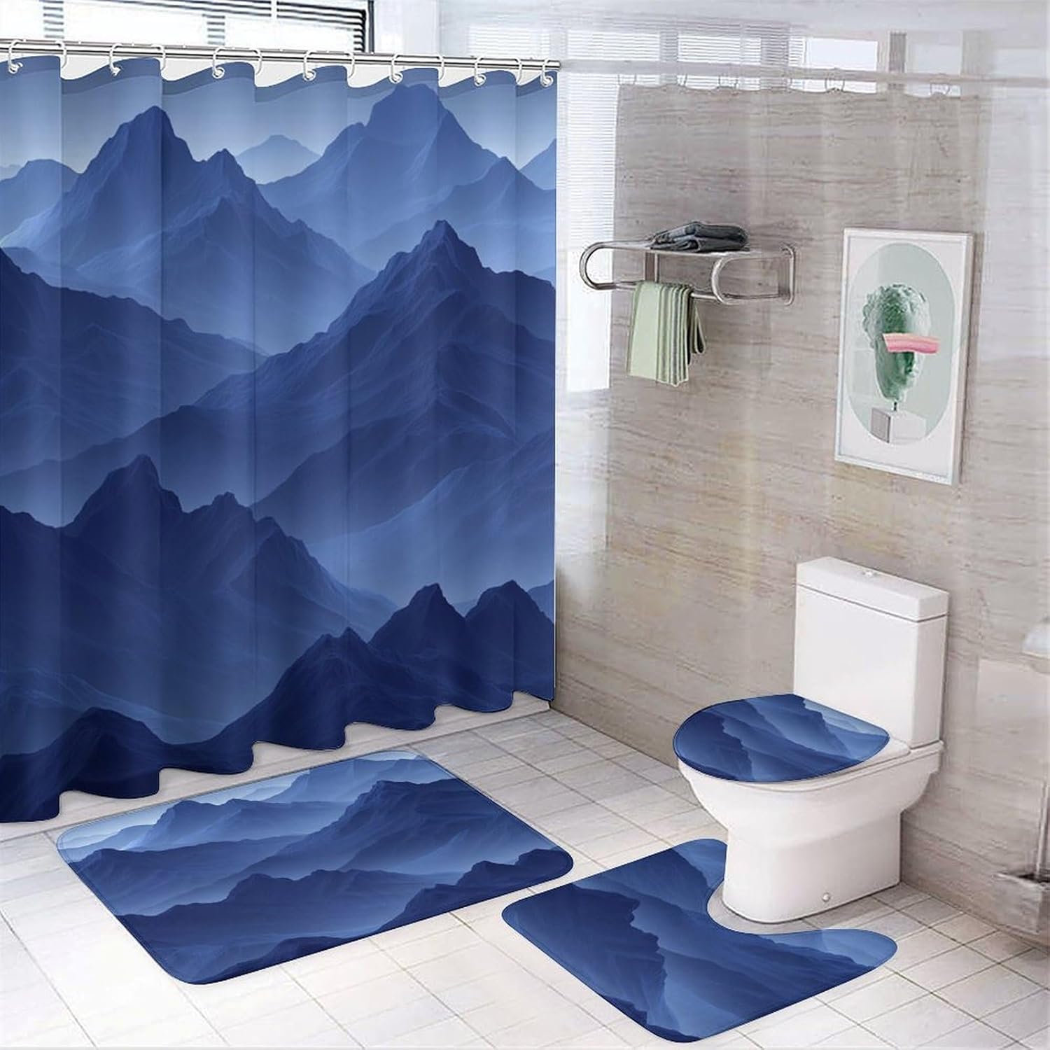 Bathroom Sets With Rugs And Accessories, Orange Fruit Pattern Printed On Bathroom Curtain Sets With Rugs, Ideal For Apartment W90*H180(CM)-1 Pcs
Bathroom Sets With Rugs And Accessories, Orange Fruit Pattern Printed On Bathroom Curtain Sets With Rugs, Ideal For Apartment W90*H180(CM)-1 Pcs