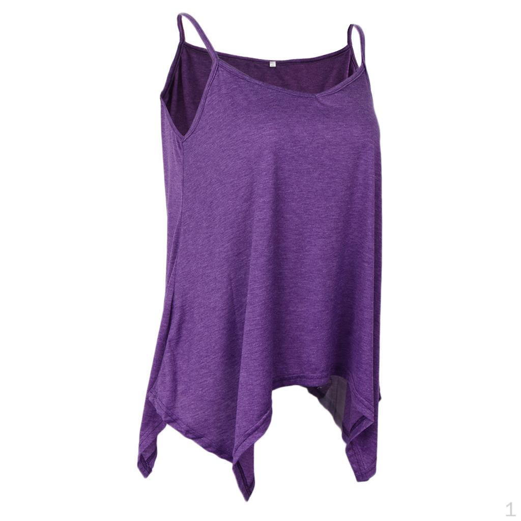 Solid Cotton Spaghetti Strap Tops Camisole Irregular Swing for Women Purple 3XL
Solid Cotton Spaghetti Strap Tops Camisole Irregular Swing for Women Purple 3XL