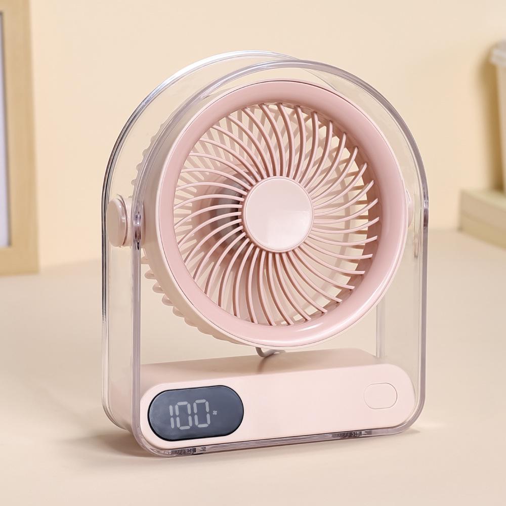 USB Rechargeable Portable Desktop Fan with Strong Silent Circulation and Digital Display 2400mAh Battery
USB Rechargeable Portable Desktop Fan with Strong Silent Circulation and Digital Display 2400mAh Battery