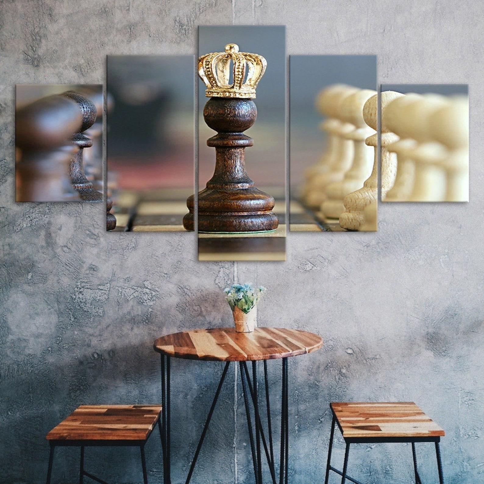 Chess Board Game 5 Piece Five Panel Wall Canvas Print Modern Art Poster Picture Home Decor Gift For Him For Her 20X35 20X45 20X55CM
Chess Board Game 5 Piece Five Panel Wall Canvas Print Modern Art Poster Picture Home Decor Gift For Him For Her 20X35 20X45 20X55CM