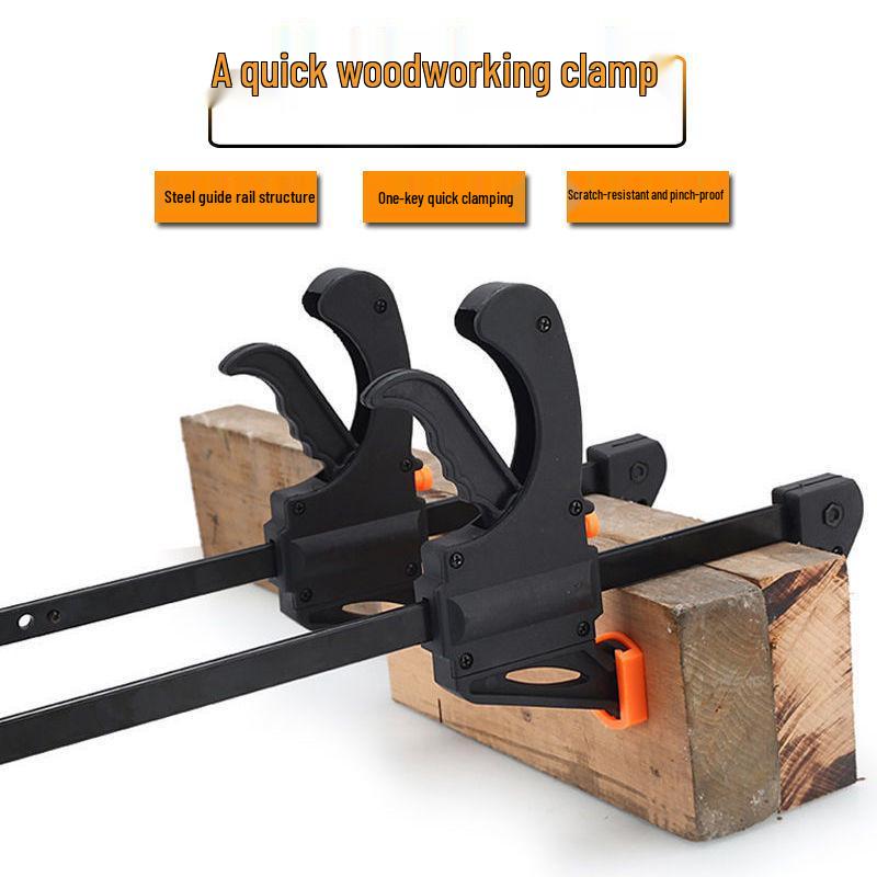 Adjustable Heavy-Duty Woodworking Clamp with Quick Release Handle 4 inches
Adjustable Heavy-Duty Woodworking Clamp with Quick Release Handle 4 inches