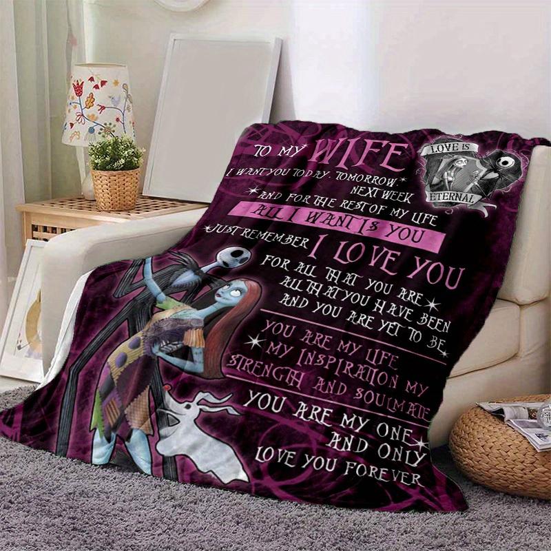 1pc. Nightmare Before Christmas Jack & Sally Romantic Love Eternal Blanket, Perfect for Home Decor, Gift Idea, Seasonal Use, Cartoon Throw B 100x150cm
1pc. Nightmare Before Christmas Jack & Sally Romantic Love Eternal Blanket, Perfect for Home Decor, Gift Idea, Seasonal Use, Cartoon Throw B 100x150cm