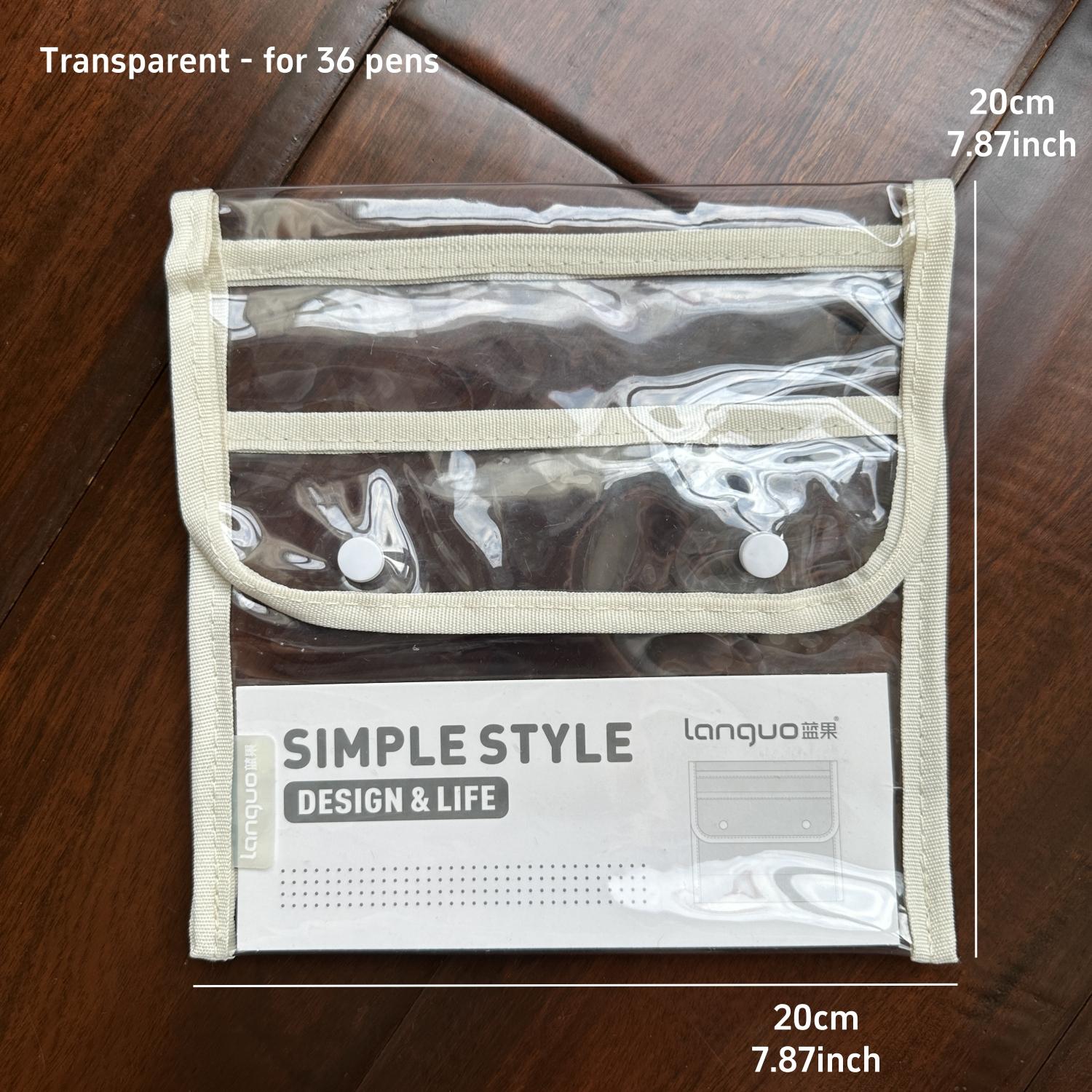 Transparent Pencil Bag Pen Case Simple Style Multi Layer Slots Large Capacity Storage Pouch for Marker Stationery School A7766 прозорий
Transparent Pencil Bag Pen Case Simple Style Multi Layer Slots Large Capacity Storage Pouch for Marker Stationery School A7766 прозорий