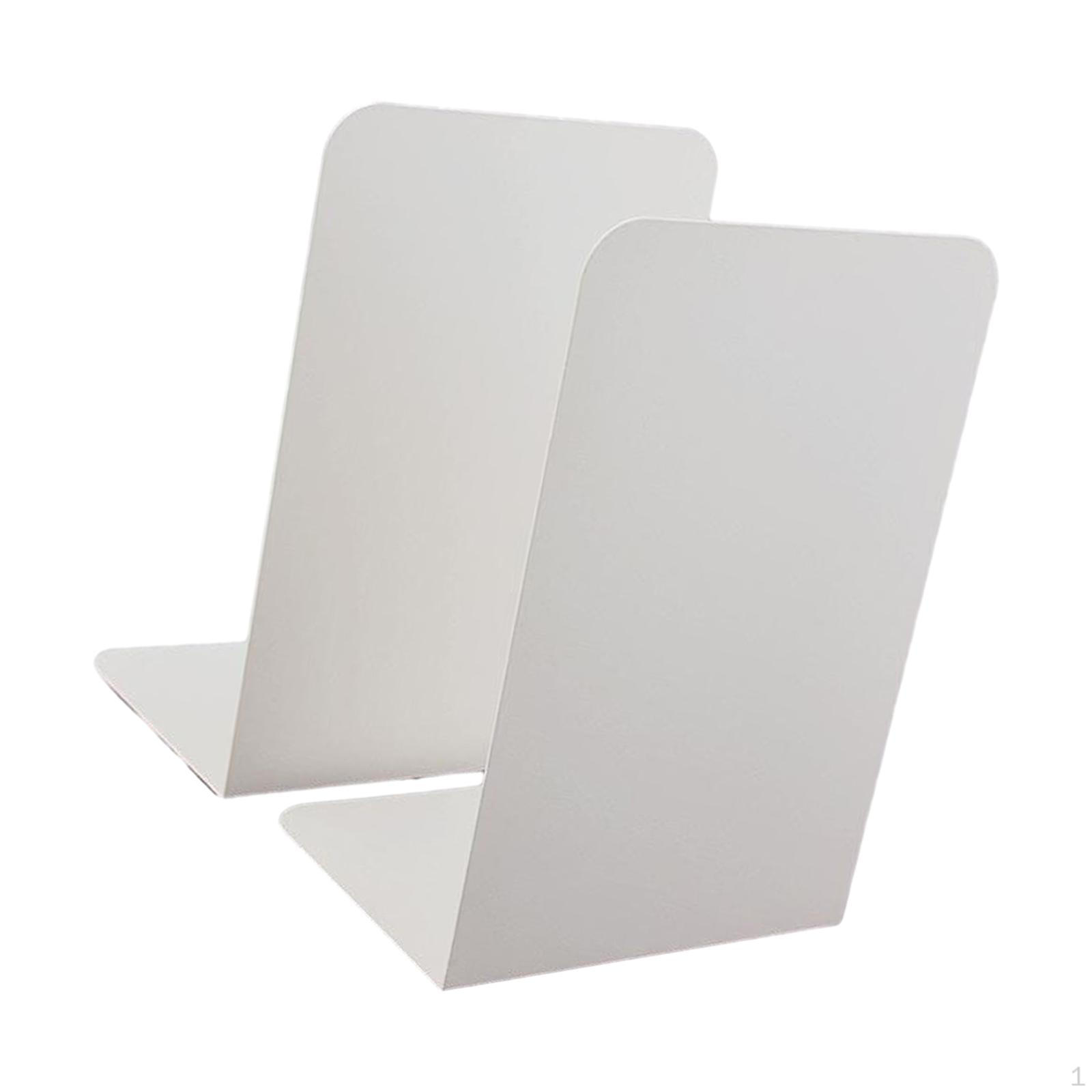 2 Декоративных металлических держателя для книг, Современная прочная подставка для книг, Стопоры для полок, Канцелярские принадлежности, белый
2 Декоративных металлических держателя для книг, Современная прочная подставка для книг, Стопоры для полок, Канцелярские принадлежности, белый