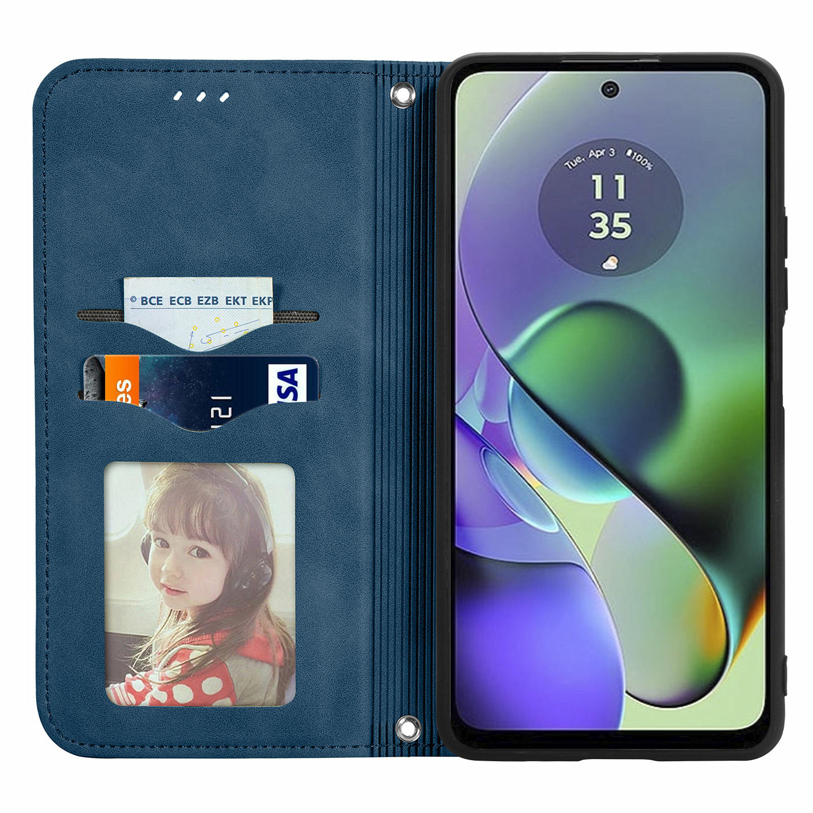 For Motorola Moto G54 5G Magnetic Case Skin-touch Wallet Stand PU Leather Phone Cover Dark Blue
For Motorola Moto G54 5G Magnetic Case Skin-touch Wallet Stand PU Leather Phone Cover Dark Blue