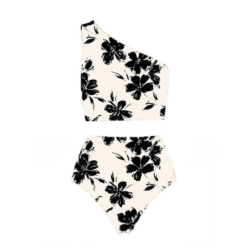 European & American Ink Print One-Shoulder Bikini Swimsuit - Women s Beach Swimwear S бежевий
European & American Ink Print One-Shoulder Bikini Swimsuit - Women s Beach Swimwear S бежевий