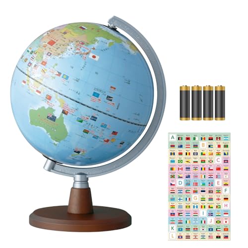 Raymay Fujii Talking Flag Globe Standard OYV46 + Devica Flag Stickers + Battery Set
Raymay Fujii Talking Flag Globe Standard OYV46 + Devica Flag Stickers + Battery Set