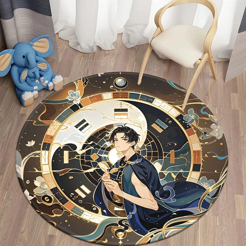Abstract Designer Bagua Round Non-Slip Washable Living Room Floor Mat Modern Zen Space Meditation Room Rug 60cm
Abstract Designer Bagua Round Non-Slip Washable Living Room Floor Mat Modern Zen Space Meditation Room Rug 60cm