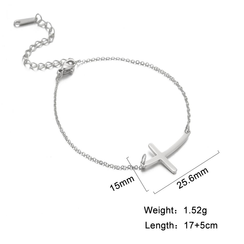 Stainless Steel Christian Cross Charm Bracelet Religious Faith Prayer Bracelets for Women Jewelry Gifts Wholesale 2026 New 17 -22 cm
Stainless Steel Christian Cross Charm Bracelet Religious Faith Prayer Bracelets for Women Jewelry Gifts Wholesale 2026 New 17 -22 cm