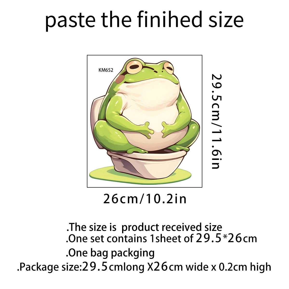 Cute Frog Waterproof Self Adhesive Toilet Sticker for Bathroom Home Decor 27x30cm різнокольоровий
Cute Frog Waterproof Self Adhesive Toilet Sticker for Bathroom Home Decor 27x30cm різнокольоровий