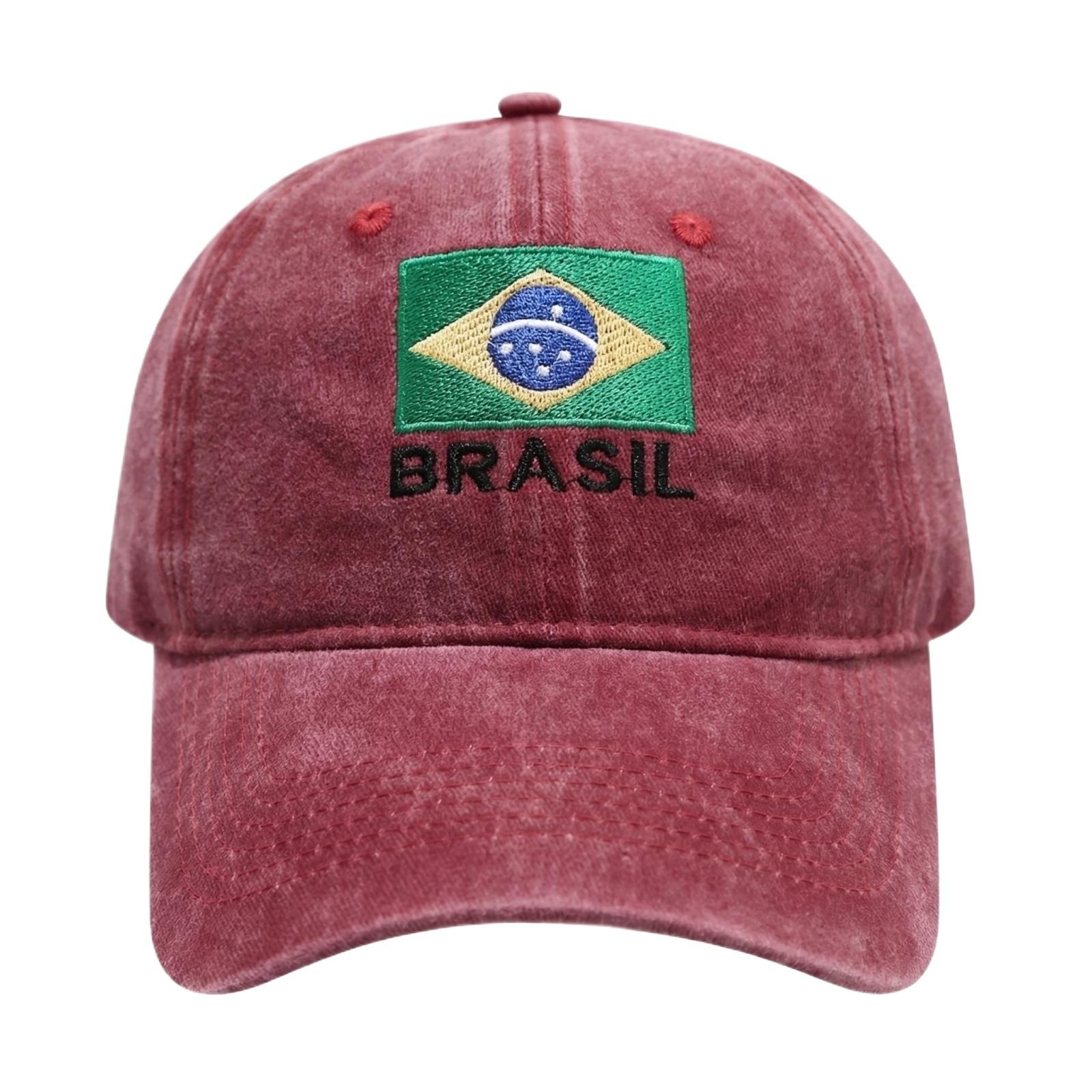 Adjustable Baseball with Embroidered Flag Design Unisex Cotton Casual Hat for Outdoor Activities One Size винний
Adjustable Baseball with Embroidered Flag Design Unisex Cotton Casual Hat for Outdoor Activities One Size винний