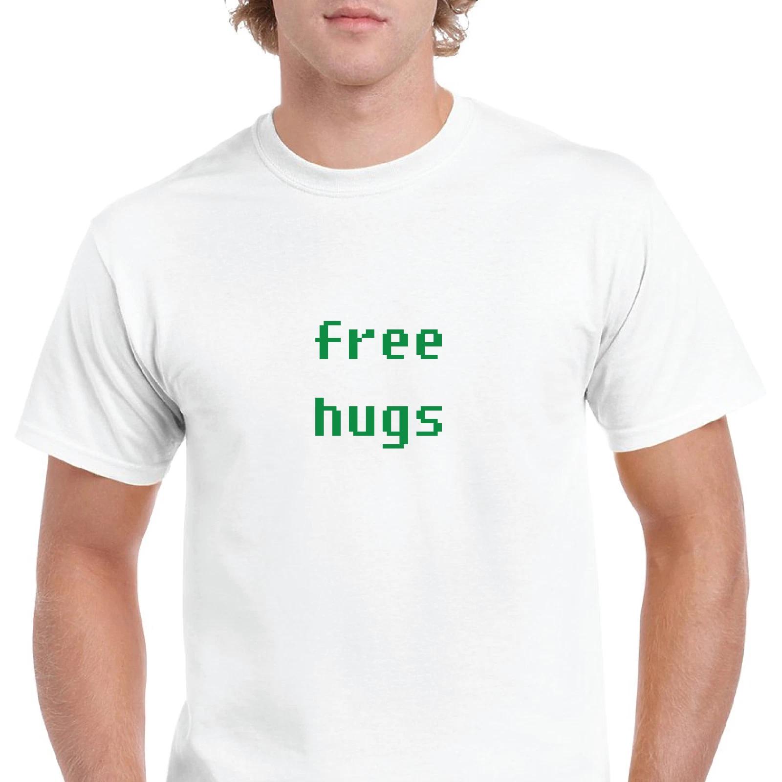 Free Hugs Funny Retro Computer Font White Green Solid Cotton T-Shirt S-5XL XL
Free Hugs Funny Retro Computer Font White Green Solid Cotton T-Shirt S-5XL XL