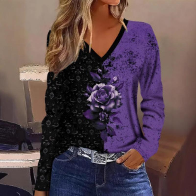 Повседневный топ с V-образным вырезом и длинным рукавом, модная женская футболка с 3D-принтом, свободные осенние топы для женщин 5XL
Повседневный топ с V-образным вырезом и длинным рукавом, модная женская футболка с 3D-принтом, свободные осенние топы для женщин 5XL