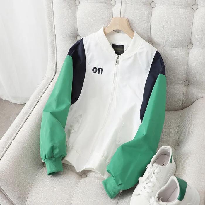 Women s Versatile Color-Blocked Baseball Jacket - Long Sleeve, Spring 2023 Korean Style, Sun Protection Outerwear X-Large
Women s Versatile Color-Blocked Baseball Jacket - Long Sleeve, Spring 2023 Korean Style, Sun Protection Outerwear X-Large